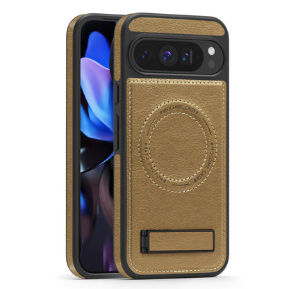 Leather Magnetic Shockproof Stand magsafe Phone Case For Google Pixel 10 / 10 pro