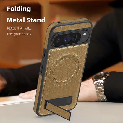 Leather Magnetic Shockproof Stand magsafe Phone Case For Google Pixel 10 / 10 pro