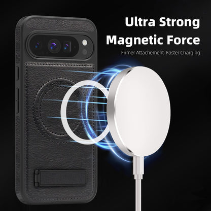 Leather Magnetic Shockproof Stand magsafe Phone Case For Google Pixel 10 / 10 pro