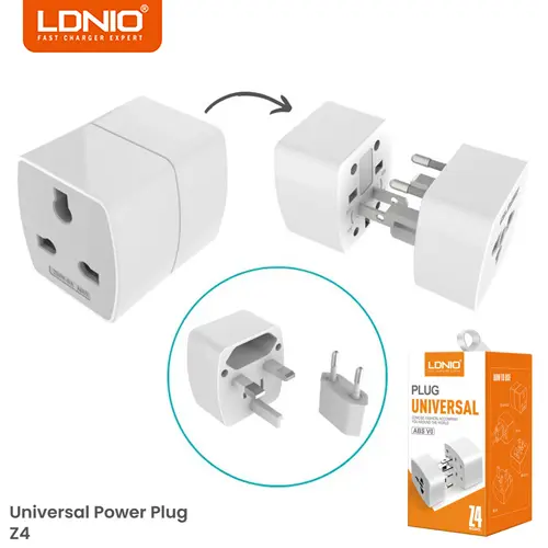 LDNIO Z4 Multi Plug Adapter International Power Travel Adaptor Plug for UK US EU Universal Plug