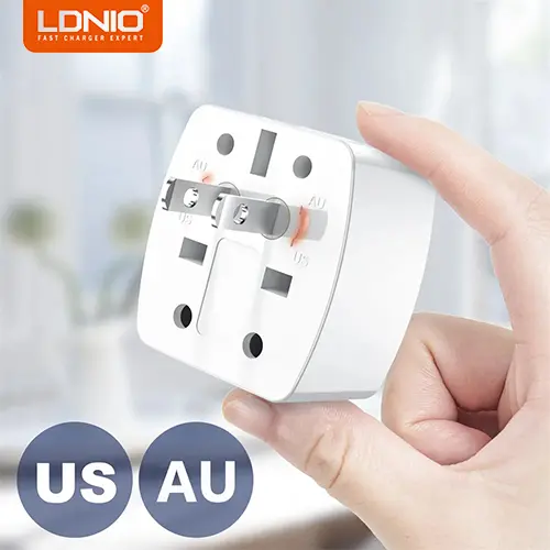 LDNIO Z4 Multi Plug Adapter International Power Travel Adaptor Plug for UK US EU Universal Plug