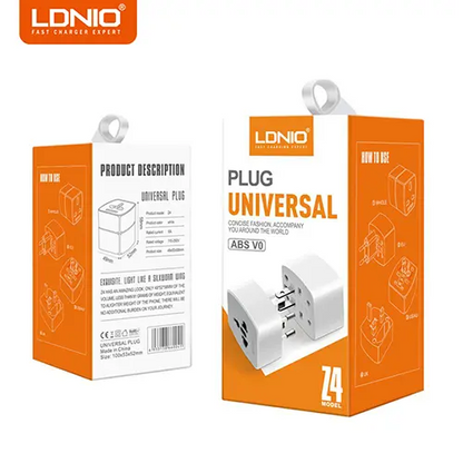 LDNIO Z4 Multi Plug Adapter International Power Travel Adaptor Plug for UK US EU Universal Plug