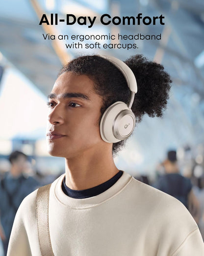 Soundcore by anker Space One Pro FlexiCurve Over-Ear Headphone, Adaptive Active Noise Cancelling Headphone